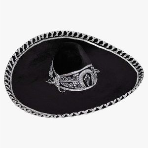 NWOT Mariachi Hat. Intricate embroidery designs with sequins sequins over velvet